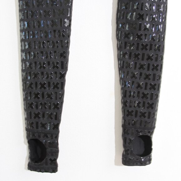 NWT Creatures of XIX Gecko Grip Leggings Black High Rise Stirrups Size Medium - Picture 9 of 11
